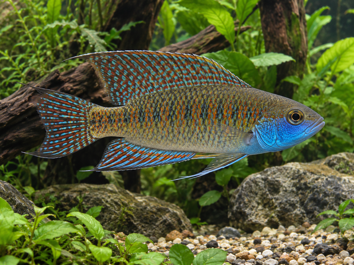 Blue throat Sailfin Wrasse