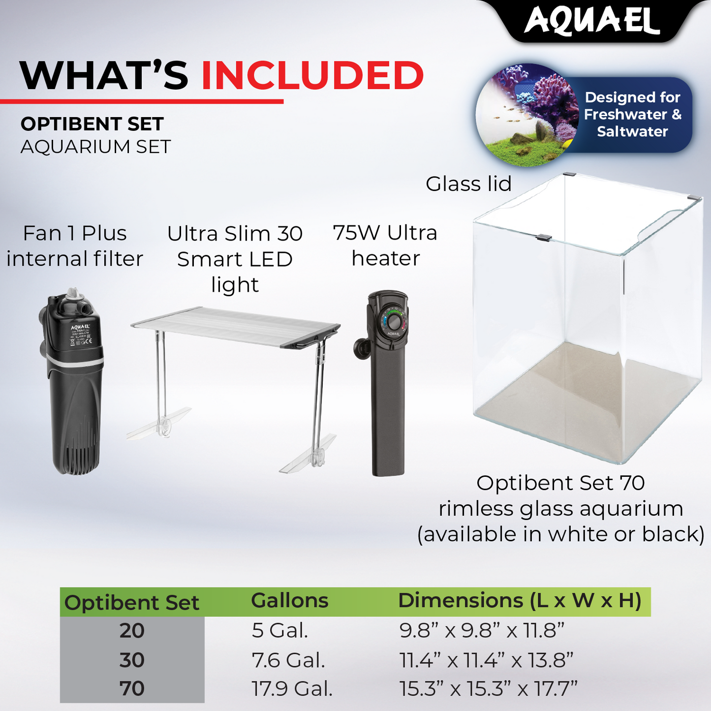 AquaEl OptiBent Set - 70 - Ultra Slim