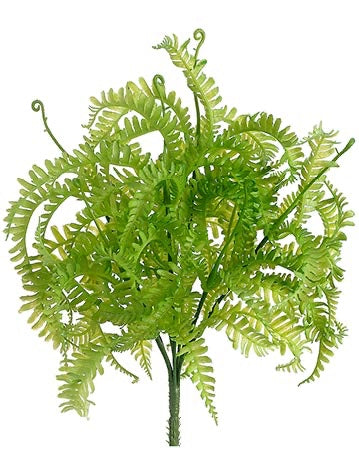 10" Mini Fern Bush Green