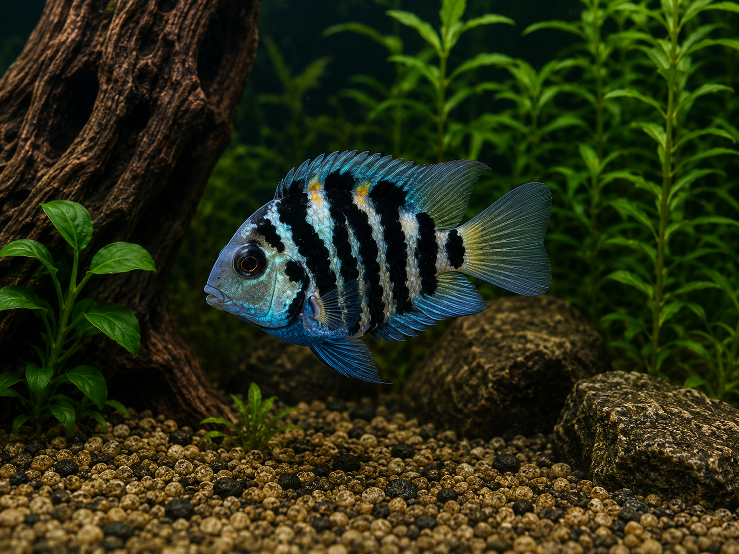 Blue tiger Parrot