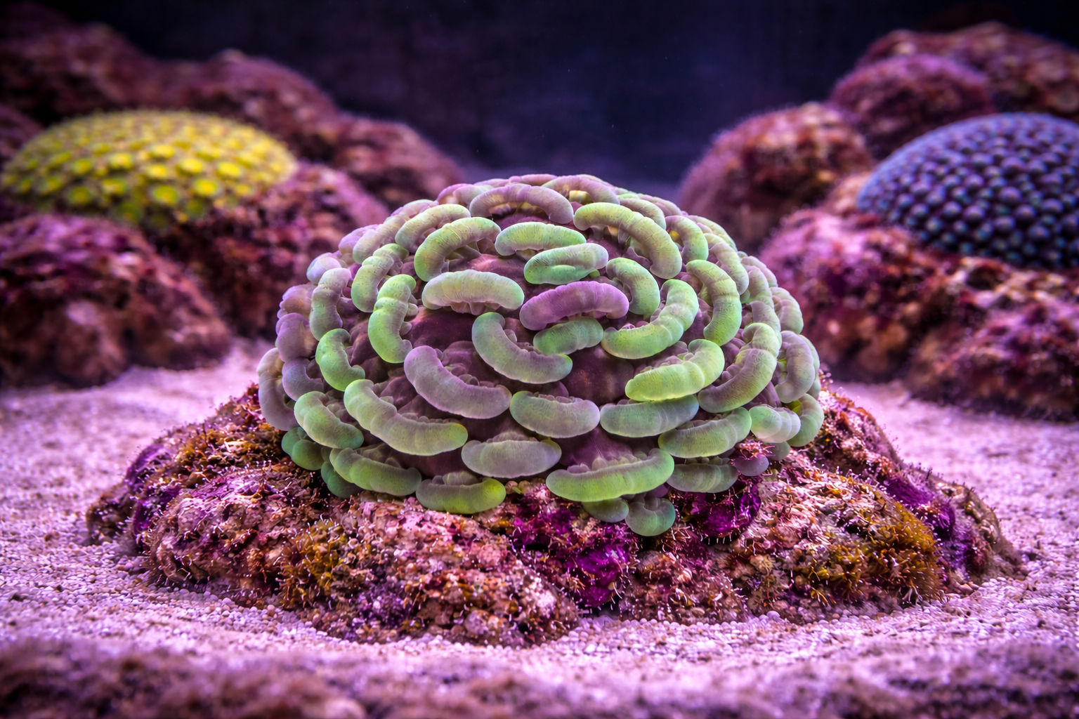 Green/Purple Hammer Coral 