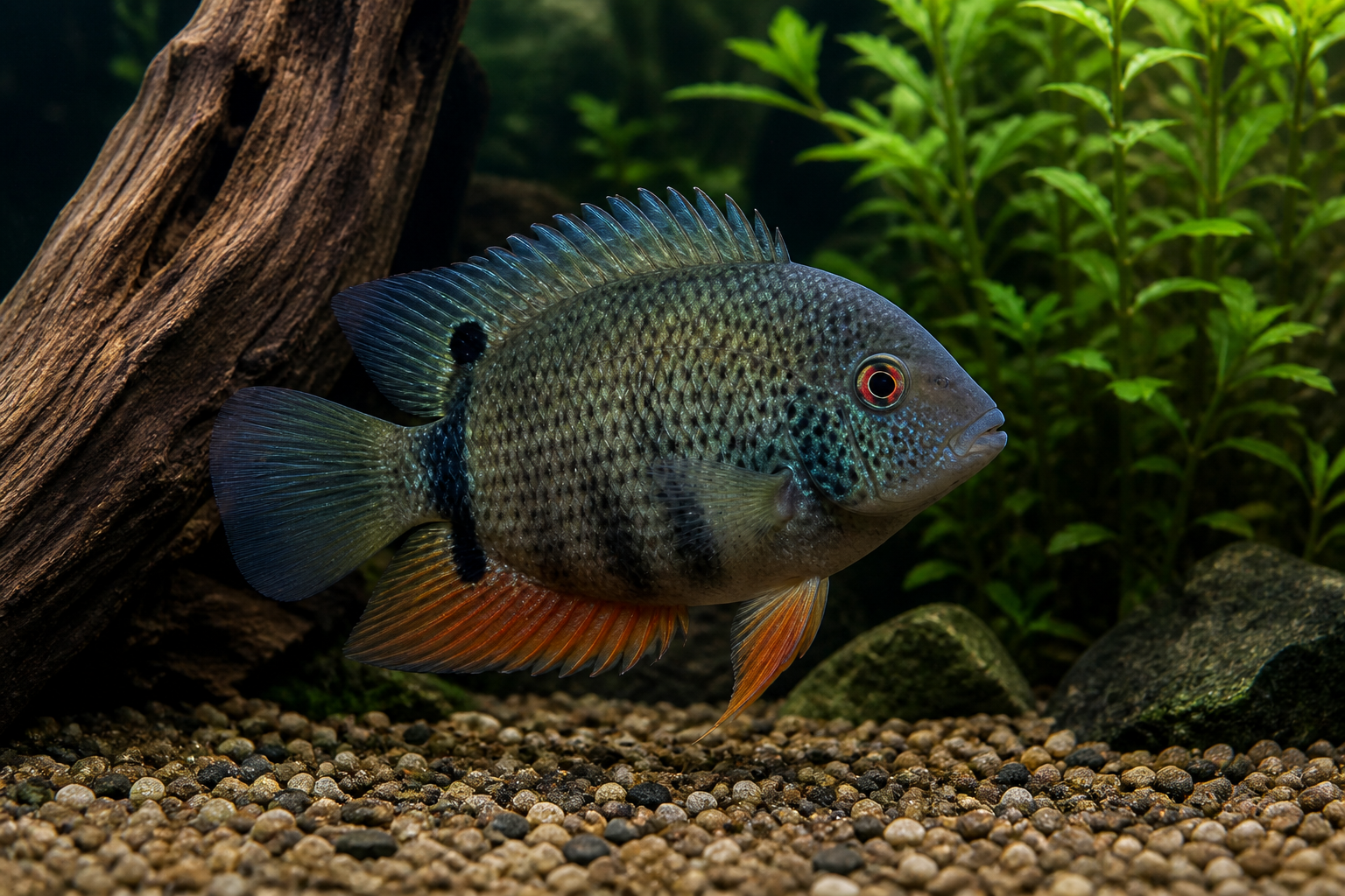 Green Severum Cichlid
