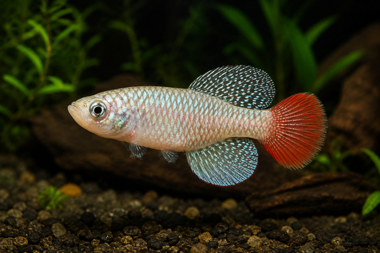 Nothobranchius patrizii "Red Tail Turquoise Killi" Pair