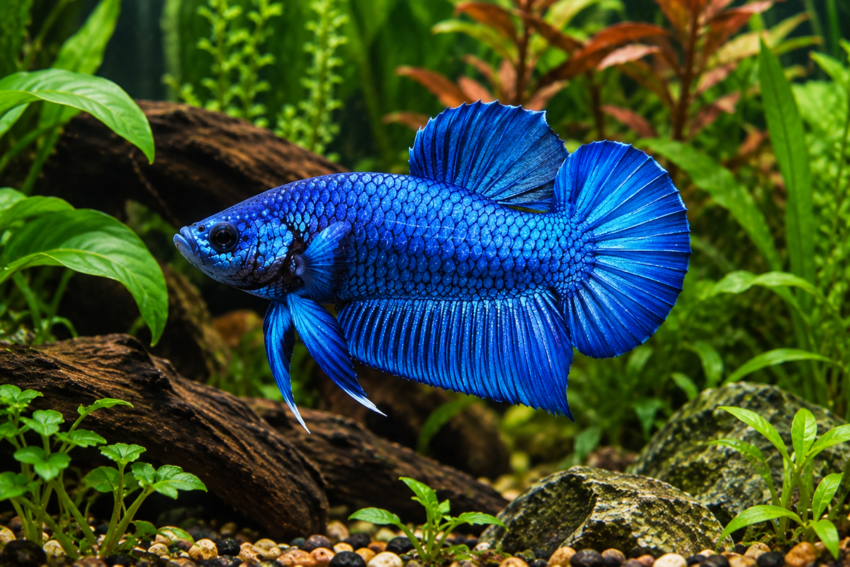 Plakat Blue Male Betta