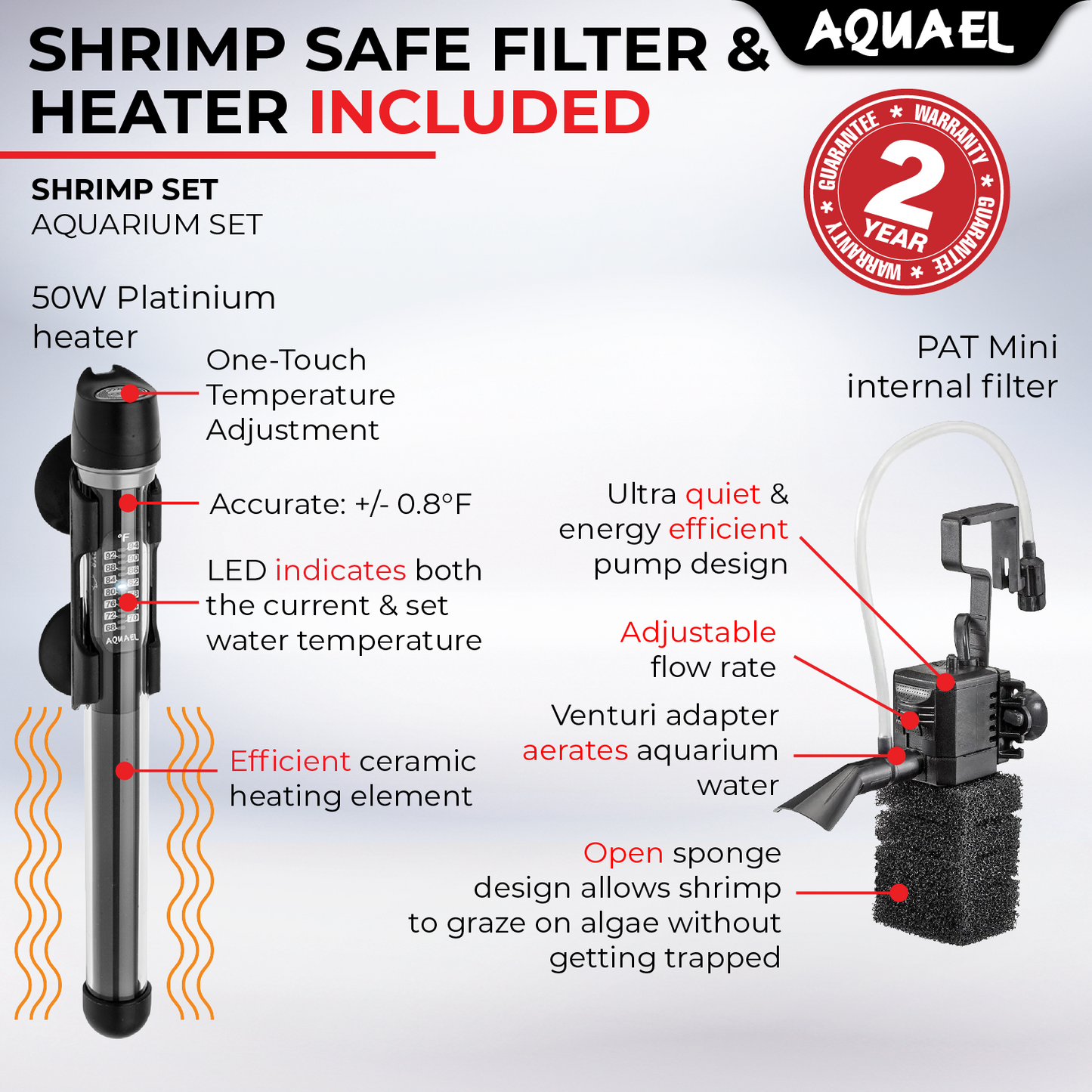 AquaEl Shrimp Set Black