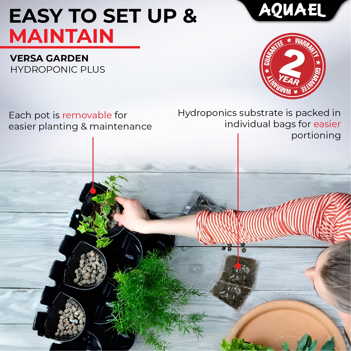 AquaEl Versa Garden Hydroponic Plus