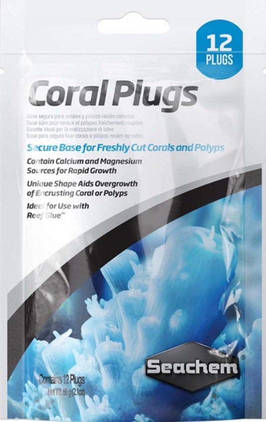 Seachem Laboratories Coral Plugs Secure Base White