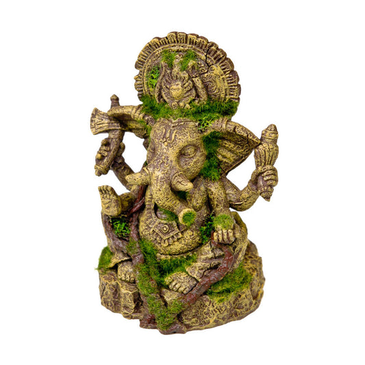 Ganesh Aquarium Statue with Moss Aquarium Ornament