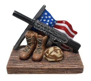 4" FALLEN SOLDIER RESIN ORNAMENT