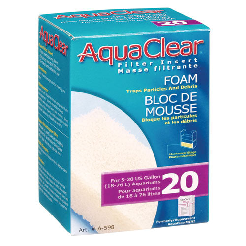 Foam Filter Insert for AquaClear 20/Mini - 1 pk