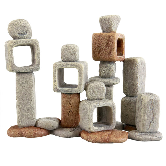 Block Stack Aquarium Ornament