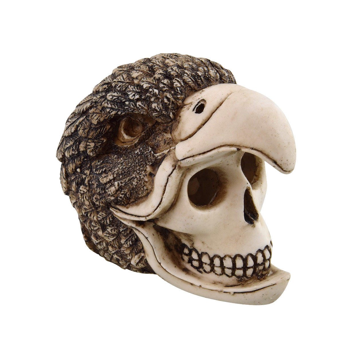 Birdman Skull Aquarium Ornament