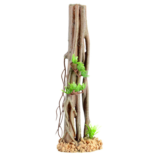 Mini Mangrove Root with Plant Aquarium Ornament