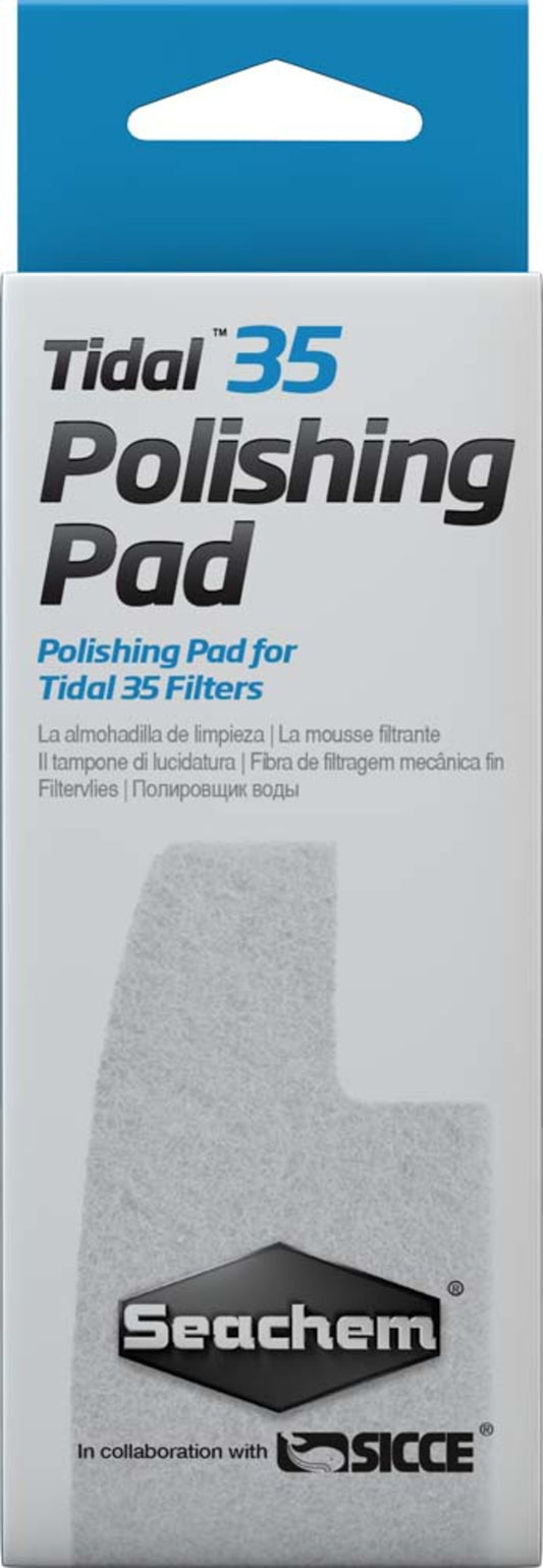 Seachem Laboratories Tidal Polishing Pad For Tidal 35 Filters, White, 1ea/2 pk