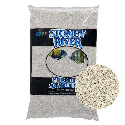 Stoney River Premium Aquarium Sand - White - 5 lb