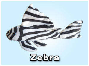 Zebra Pleco Plushie