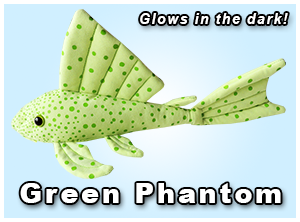 Green Phantom Pleco Plush